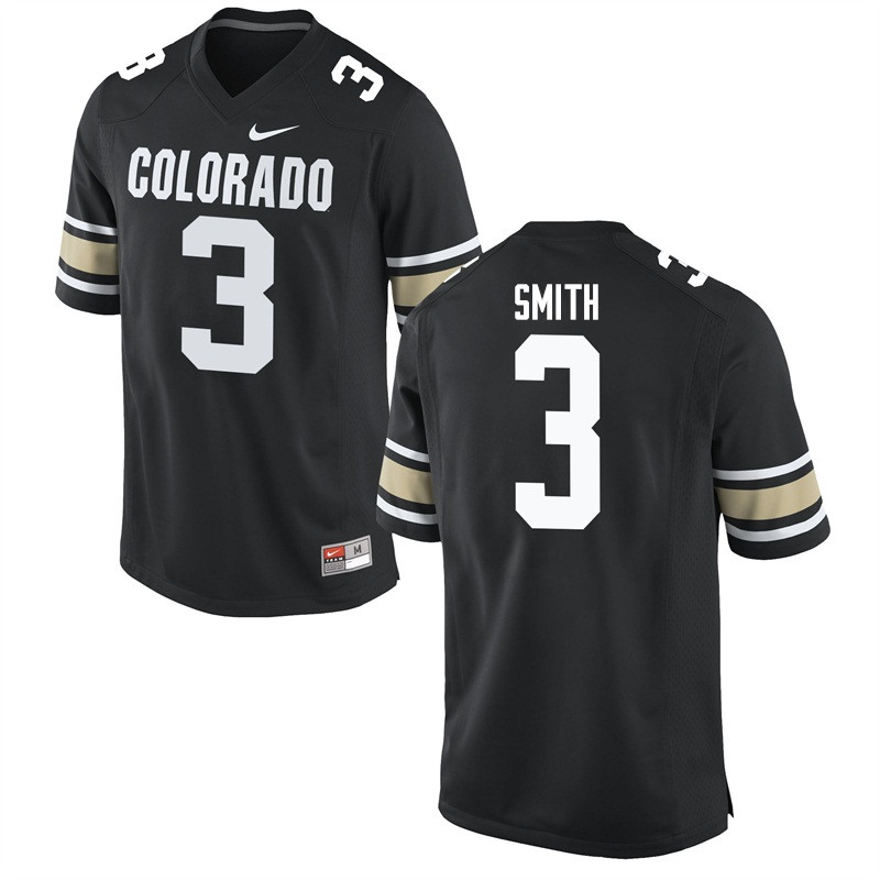 Men #3 Jimmy Smith Colorado Buffaloes College Football Jerseys Sale-Home Black - Click Image to Close